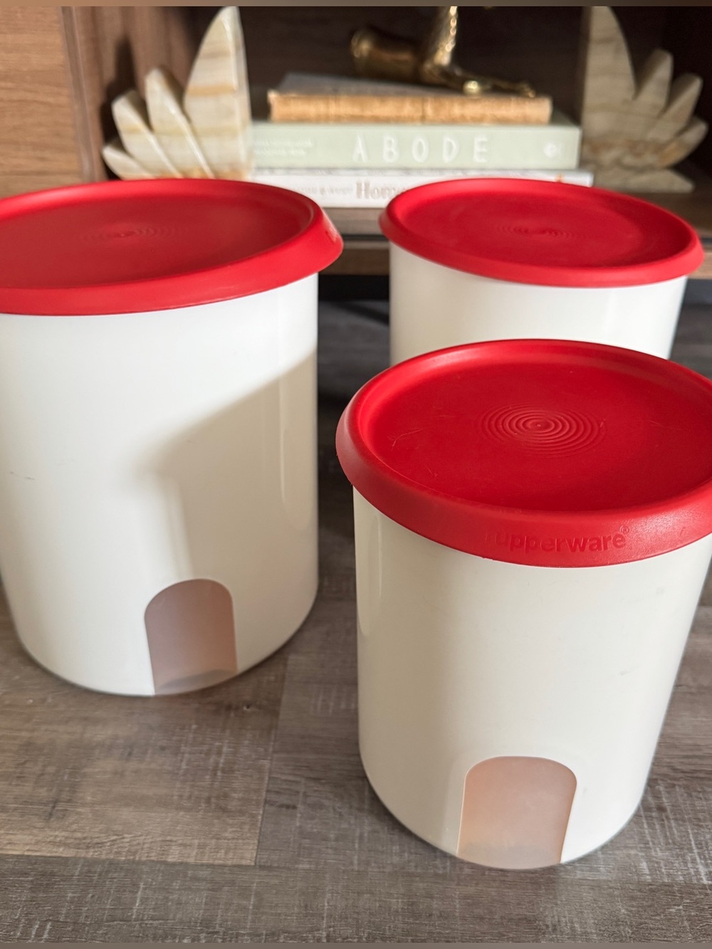 S/3 Vintage Tupperware Containers